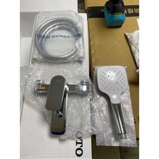 TOTO 淋浴用單槍龍頭 TBG04302B 搭配一段式蓮蓬頭, 1個, TBG04302B（平行輸入）