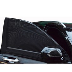 [코리스] 싼타페 전용 앞자리 햇빛가리개 방충망 (2P) - 싼타페 전차종 호환 가능, 블랙