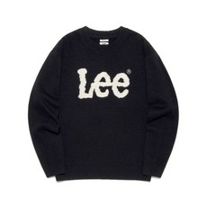 [국내매장판] 리 LEE 빅 트위치 로고 니트 블랙 LE2503KT01BK 240703