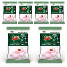 皇族 草莓日式麻糬大福 Q彈軟糯 獨立包裝, 120g, 6套