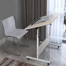 학원 책상 각도 조절 바퀴달린 스탠딩 학생 테이블, 스탠딩버전기울어진60X40검정색(두꺼워짐)