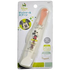 東京速購 Hello Kitty MICKEY米奇 離乳湯匙 食物切壓磨湯匙(附盒子), 1個