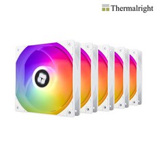 써멀라이트 Thermalright TL-C12CW-S ARGB 케이스쿨러 서린 (5팩), 1개, 화이트