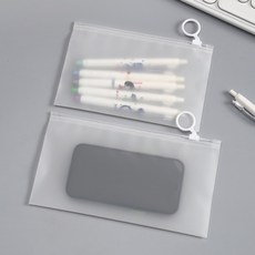 반투명 고리 지퍼백 미니 여행용 지퍼백