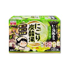 日本Hakugen白元 炭酸入浴劑 45gx16錠/盒 懷舊綠盒, 1個