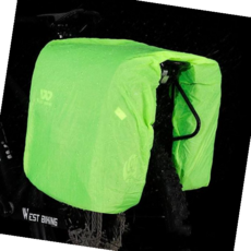 우천시자전거커버 자전거 안장 가방 대 사이쿨링 장비, 35-40L 그린 옐로우