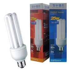삼파장 전구 25W 60Hz 26mm 소켓 가정용 색상 택1 램프 형광등색, 주광색 형광등색, 주광색