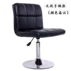 椿嶼 吧台椅 家用 現代 簡約 高腳凳 帶靠背 升降 收銀台 酒吧椅, 矮款黑色（不帶扶手）其他顏色備註, 1個