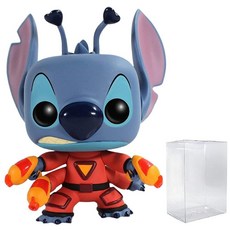 Funko POP 디즈니: 릴로 & 스티치 - 스티치 626 Pop! 비닐 피규어 (호환 가능한 팝 박스 프로텍터 케이스와 번들) 멀티컬러 9.5cm (3.75인치), Funko POP 디즈니: 릴로 & 스티치 - 626