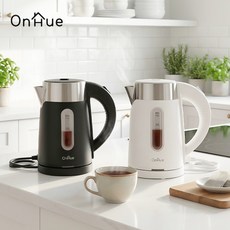 무선 전기포트 800ml 304 스테인리스 전기주전자 이중단열 자동전원차단 소형 미니 커피포트, 화이트(OHA-08STKW)
