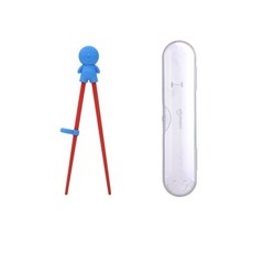 韓國 sillymann 鉑金矽膠兒童學習筷 兒童餐具 兒童筷子, 1個, 紅
