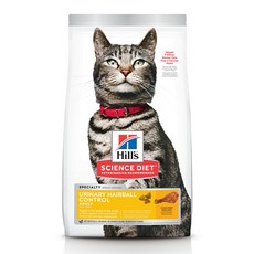 Hill's 希爾思 成貓泌尿道毛球控制配方 雞肉口味 3.5LB/1.58kg 獸醫師推薦, 1個, 3.5LB／1.58kg, 1.58kg, 雞