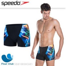 SPEEDO 男子競技防曬抗氯四角泳褲 游泳褲