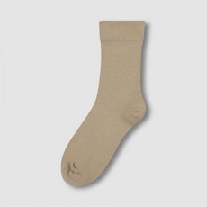 [JAJU] 자주 여 코튼 무압박 장목 양말 1족_베이지