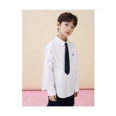 빈폴 키즈 BI6164UE11 [Essential] 옥스포드 셔츠 & 넥타이 세트 - 화이트 906056