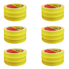 오공 중포장 문구 물레방아 리필용 사무용 OPP테이프 16mm x 20m, 투명, 18개