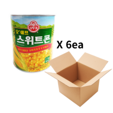 오뚜기 스위트콘 대 1박스 ( 3kg x 6개 ) 대용량 옥수수콘 캔 옥수수 업소용 뷔페용