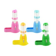 햄스터 급식기 급수기 받침대 먹이 물병 물통 물그릇 식수기 급식, 본상품선택, 블루 DC001958