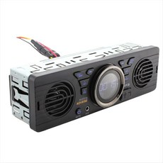 SD 카드 MP3 블루투스 스피커 내장 자동차 스테레오 스피커 시스템을 갖춘 12V 전기 자동차 라디오, 검은색