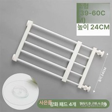 강아지문 울타리 베란다 펫도어 강아지 출입문 강아지, 화이트 42-60cmx24cm, 무타공 조절 가능, 1개