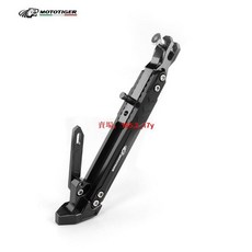 小牛電動車適用摩托腳架：g2/n1s/u/mqis/uqi可調節邊撐側撐單撐腳架, 1個, MX加長可調邊撐,鈦色