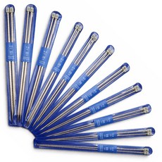 스텐 대바늘 세트 11종 롱타입 22pcs 길이35cm 뜨개질 스텐바늘 뜨개바늘, 1세트