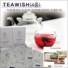 허브아일랜드 티위시 허브차 티백형 4종 선물세트(쇼핑백), 4종세트, 1세트