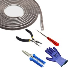 샷시 모헤어 604-5 100M 셀프 교체 DIY 풀세트 창틀 창문 방음 벌레차단 문틈새막이 문풍지 외풍차단 소포장, 1세트