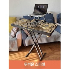 스탠드 테이블 사운드 오디오 받침대 브라켓 거치대 컨트롤러 녹음, 1개, 2층 2관 두꺼운