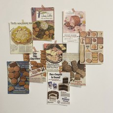 푸드 음식 베이킹 일러스트 영문페이퍼 포스터 15P