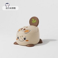 兒童卡通動物坐便凳 寶寶自主如廁訓練器 嬰兒小孩便攜式家用尿便盆, 活力長頸鹿*1