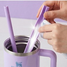 텀블러용 실리콘 롱빨대 30cm 개별포장 스탠리 스타벅스 호환용 빨대, 3개, 1세트