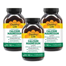 컨트리라이프 타겟 민스 칼슘 마그네슘 1000mg/500mg 180정, 3개
