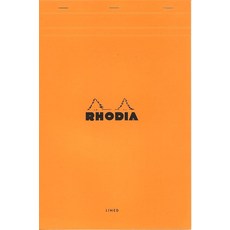 Rhodia 노트패드 No19 A4+ 안감 - 오렌지 21.6cm x 31.8cm(8 1/4인치 12 1/2인치) (19600C), 주황색