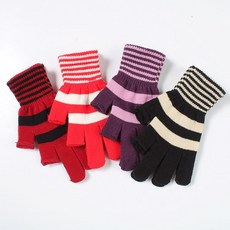 Ary兒童手套 男女童手套 防風加厚加絨露二指手套 兒童秋冬季保暖寫字半指手套