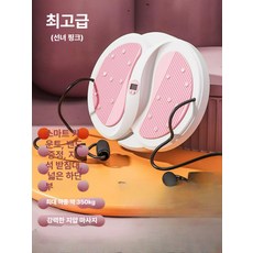 리핀247 트위스트 트위스트운동기구 뱃살 전신 옆구리, 1개, 페어리핑크 풀 로프 포함 스마트 카운팅