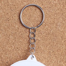 달빛M 화이트 원형 줄자 가정용줄자