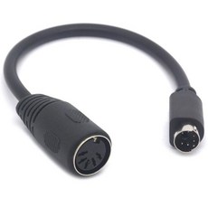 PS2에서 키보드 케이블 어댑터 6핀 미니 다이내릭 수커넥터에서 5핀 MIDI 암키보드, PS2에서 키보드 케이블 어댑터 6핀 미니 다이내릭 수