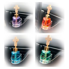 나무십자가 스틱 우드볼증정 차량용 프리티 디퓨저 방향제 4종, 블랙체리, 1개