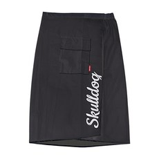 스컬독 남녀공용 골프 비치마 주머니 있는 초경량 레인 스커트 우비 비옷 레인코트 바람막이 케이프, 1개, 블랙