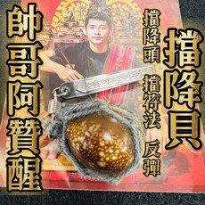 阿贊醒 擋降貝 反彈傷害 抵禦小人 擋降 反彈 泰國降頭 降頭術 符法 護運 擋降螺 泰國佛牌, 1個
