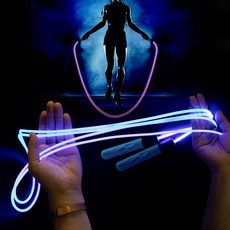 전국민 유산소 운동 LED 레이저 빔 줄넘기, 스카이, 1개