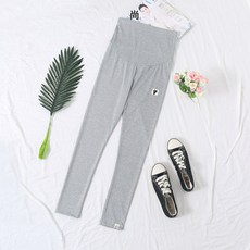 DFMEI 孕婦褲夏季薄款高腰九分褲春秋打底小腳褲懷孕期外穿小貓孕婦褲子