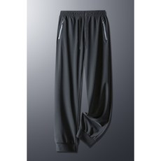 冰絲涼感運動長褲 - 速乾透氣 彈力排汗縮口褲