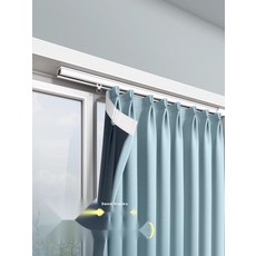 사계절용 무타공 암막커튼 거실 침실 창문 햇빛가리개