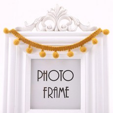 미니 진주 폼폼 프린지 리본 재봉 레이스 니트 원단 수제 DIY 공예 액세서리 4 야드 트림 볼 10 mm, 4yard, coffee, coffee