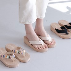 스타앤코 여성 통굽 쪼리 키높이 5cm