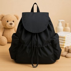 터틀보나 가벼운 기저귀 백팩, 블랙