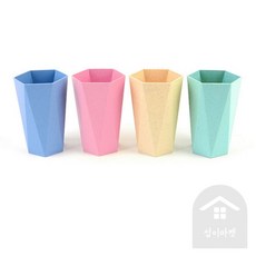 섭이 육각형 다용도 꽂이 펜수납, 소 - 핑크