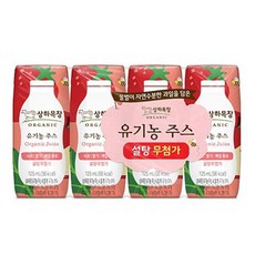 [상하목장] 유기농 주스 사과딸기케일, 125ml, 12개